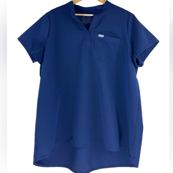 FIGS Technical Collection (Size S) Navy Blue "Kitale" Maternity 1-Pkt Scrub Top - Picture 4 of 8